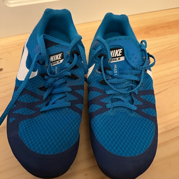Nike Zoom Rival M Blue Orbit Racing Track Shoes Cleats - Picture 5 of 7